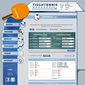 Tischtennis Manager Screenshot 2
