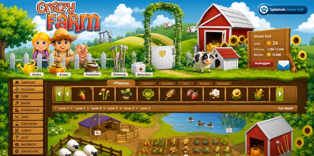 Crazy Farm Gameplay
